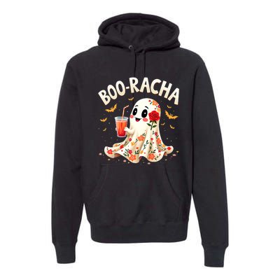 Booracha Cute Ghost Drink Fiesta Halloween Funny Premium Hoodie