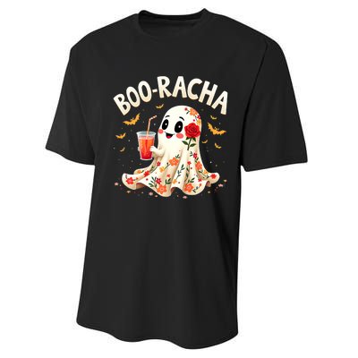 Booracha Cute Ghost Drink Fiesta Halloween Funny Performance Sprint T-Shirt