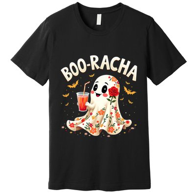 Booracha Cute Ghost Drink Fiesta Halloween Funny Premium T-Shirt