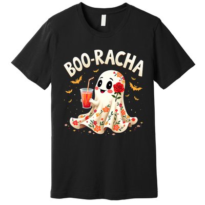 Booracha Cute Ghost Drink Fiesta Halloween Funny Premium T-Shirt