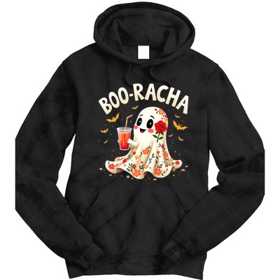 Booracha Cute Ghost Drink Fiesta Halloween Funny Tie Dye Hoodie