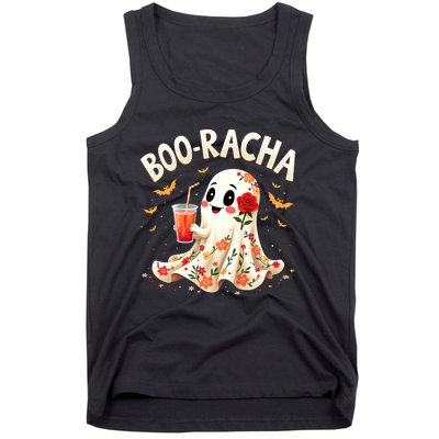 Booracha Cute Ghost Drink Fiesta Halloween Funny Tank Top