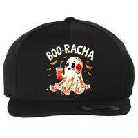 Booracha Cute Ghost Drink Fiesta Halloween Funny Wool Snapback Cap