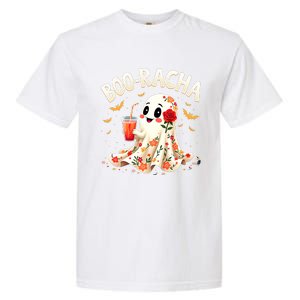 Booracha Cute Ghost Drink Fiesta Halloween Funny Garment-Dyed Heavyweight T-Shirt