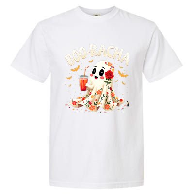 Booracha Cute Ghost Drink Fiesta Halloween Funny Garment-Dyed Heavyweight T-Shirt