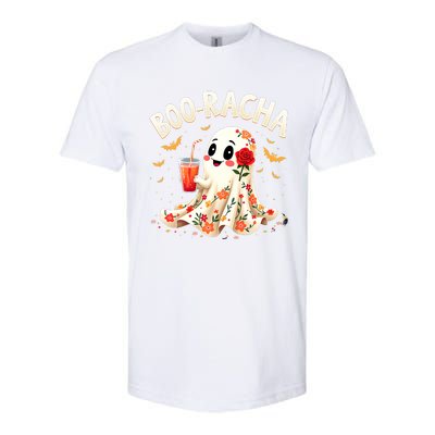 Booracha Cute Ghost Drink Fiesta Halloween Funny Softstyle CVC T-Shirt