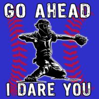 Baseball Catcher Go Ahead I Dare You Gift 16 in Basic Backpack