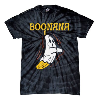 Boonana Cute Ghost Banana Halloween Costume Tie-Dye T-Shirt