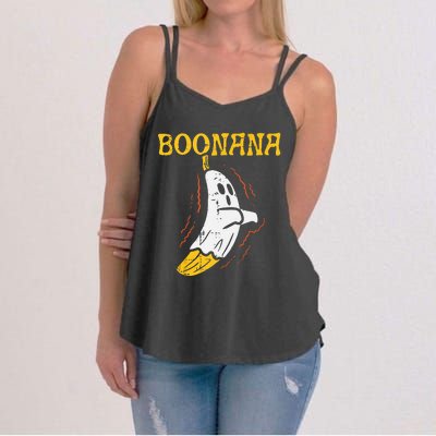 Boonana Cute Ghost Banana Halloween Costume Women's Strappy Tank