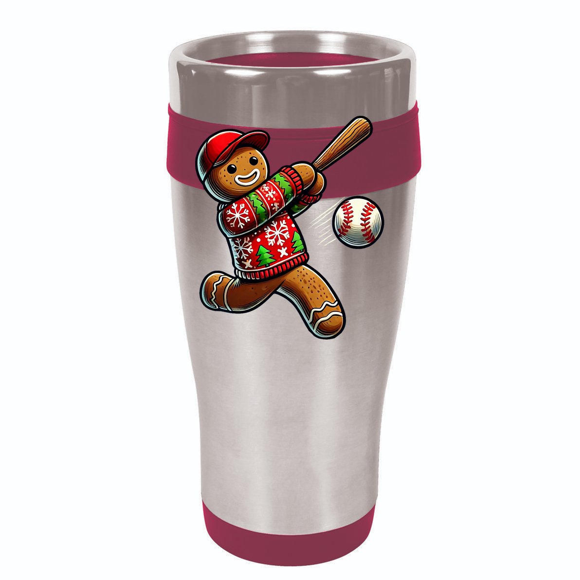 Baseball Christmas Gingerbread Man Baseball Ugly Christmas Hat