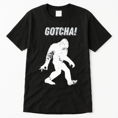 Bigfoot Circle Game Gotcha Meme Ok Hand Tall T-Shirt