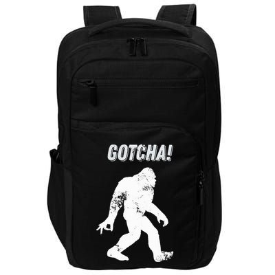 Bigfoot Circle Game Gotcha Meme Ok Hand Impact Tech Backpack