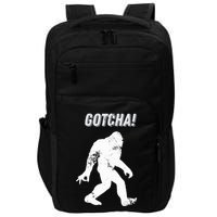 Bigfoot Circle Game Gotcha Meme Ok Hand Impact Tech Backpack