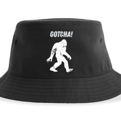 Bigfoot Circle Game Gotcha Meme Ok Hand Sustainable Bucket Hat