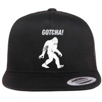 Bigfoot Circle Game Gotcha Meme Ok Hand Flat Bill Trucker Hat