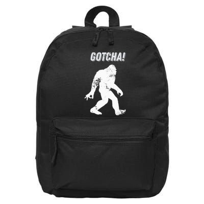 Bigfoot Circle Game Gotcha Meme Ok Hand 16 in Basic Backpack