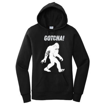 Bigfoot Circle Game Gotcha Meme Ok Hand Women's Pullover Hoodie