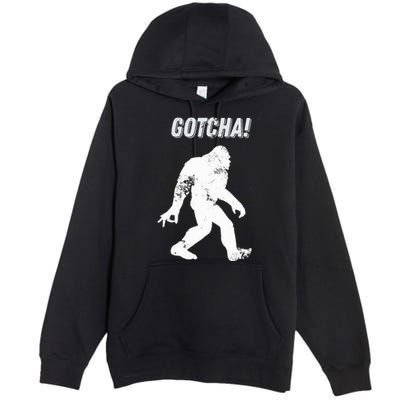 Bigfoot Circle Game Gotcha Meme Ok Hand Premium Pullover Hoodie