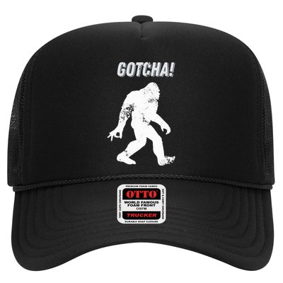 Bigfoot Circle Game Gotcha Meme Ok Hand Trucker Hat