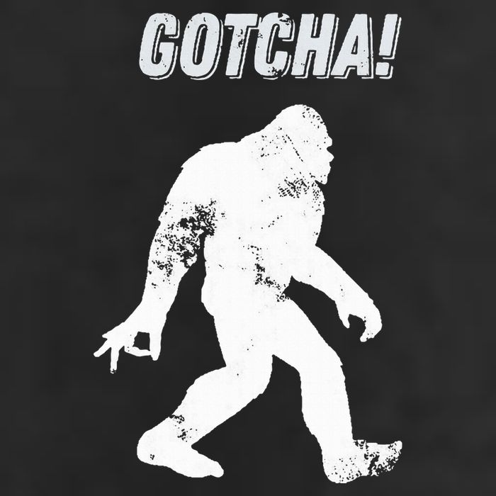 Bigfoot Circle Game Gotcha Meme Ok Hand Golf Towel
