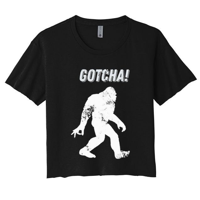 Bigfoot Circle Game Gotcha Meme Ok Hand Crop Top