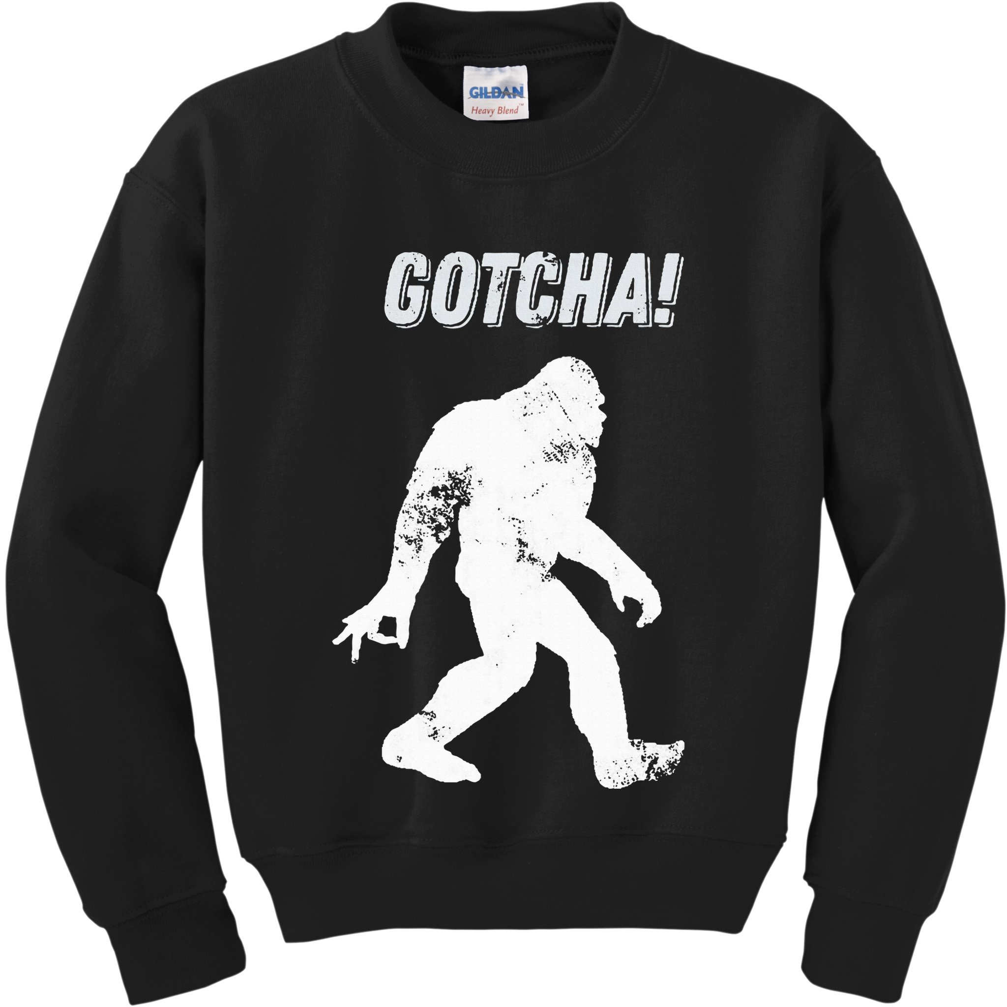 Bigfoot Circle Game Gotcha Meme Ok Hand Kids Sweatshirt