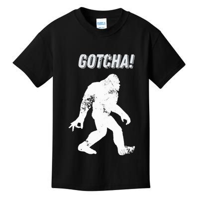 Bigfoot Circle Game Gotcha Meme Ok Hand Kids T-Shirt