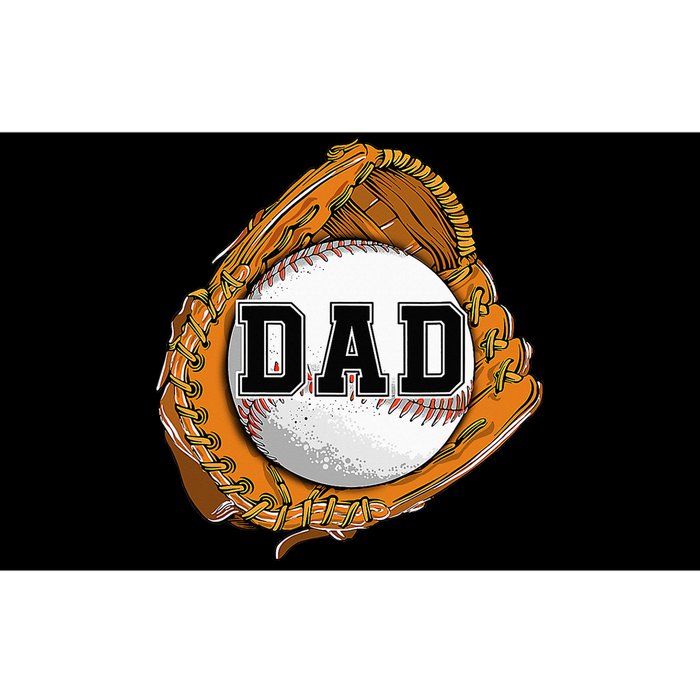 Baseball Catch Glove Baseball Dad Baseball Daddy Fathers Day Bumper Sticker