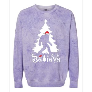 Bigfoot Christmas Gifts For Boy Girls Funny Christmas Colorblast Crewneck Sweatshirt