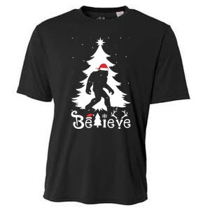 Bigfoot Christmas Gifts For Boy Girls Funny Christmas Cooling Performance Crew T-Shirt