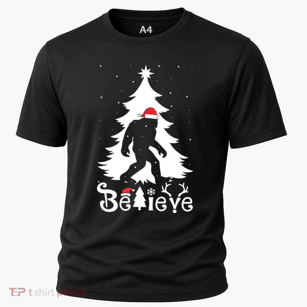 Bigfoot Christmas Gifts For Boy Girls Funny Christmas Performance Shirt