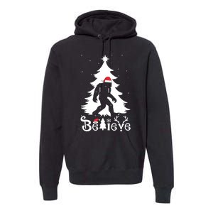 Bigfoot Christmas Gifts For Boy Girls Funny Christmas Premium Hoodie