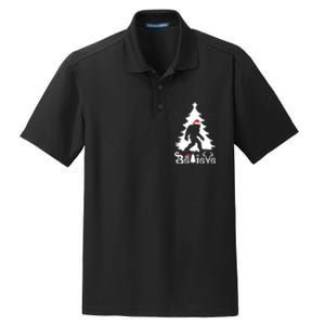 Bigfoot Christmas Gifts For Boy Girls Funny Christmas Dry Zone Grid Polo