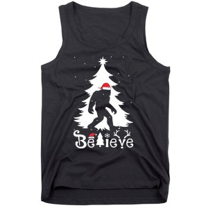 Bigfoot Christmas Gifts For Boy Girls Funny Christmas Tank Top