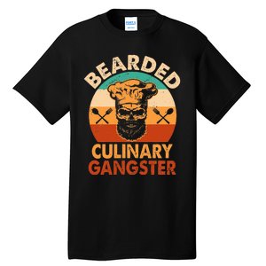 Bearded Culinary Gangster Cooking Funny BBQ Griller Chef Tall T-Shirt