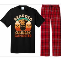 Bearded Culinary Gangster Cooking Funny BBQ Griller Chef Pajama Set