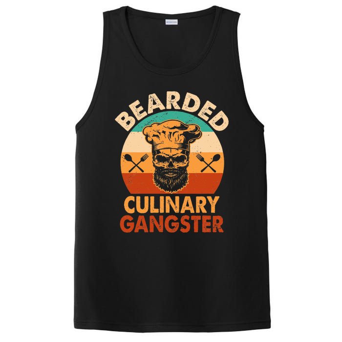 Bearded Culinary Gangster Cooking Funny BBQ Griller Chef PosiCharge Competitor Tank