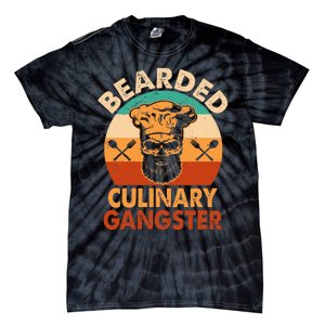 Bearded Culinary Gangster Cooking Funny BBQ Griller Chef Tie-Dye T-Shirt