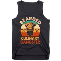 Bearded Culinary Gangster Cooking Funny BBQ Griller Chef Tank Top