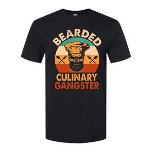 Bearded Culinary Gangster Cooking Funny BBQ Griller Chef Softstyle CVC T-Shirt