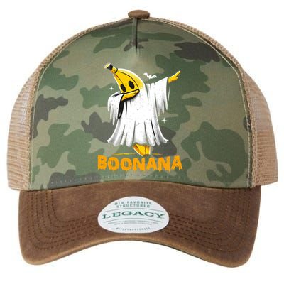 Boonana Cute Ghost Dabbing Funny Banana Halloween Cool Gift Legacy Tie Dye Trucker Hat