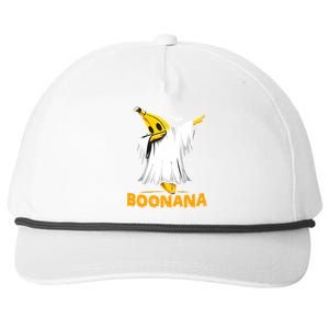 Boonana Cute Ghost Dabbing Funny Banana Halloween Cool Gift Snapback Five-Panel Rope Hat