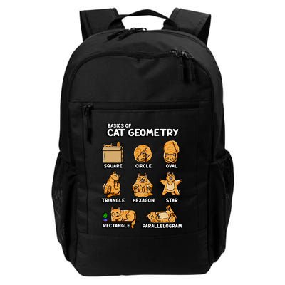 Basic Cat Geometry Cute Cat Cat Lover Cat Owner Math School Daily Commute Backpack