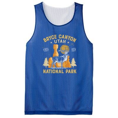 Bryce Canyon Gift National Park Vintage Utah Deer Gift Mesh Reversible Basketball Jersey Tank