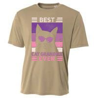 Best Cat Grandma Ever Women Cat Lover Funny Black Cat Themed Cooling Performance Crew T-Shirt