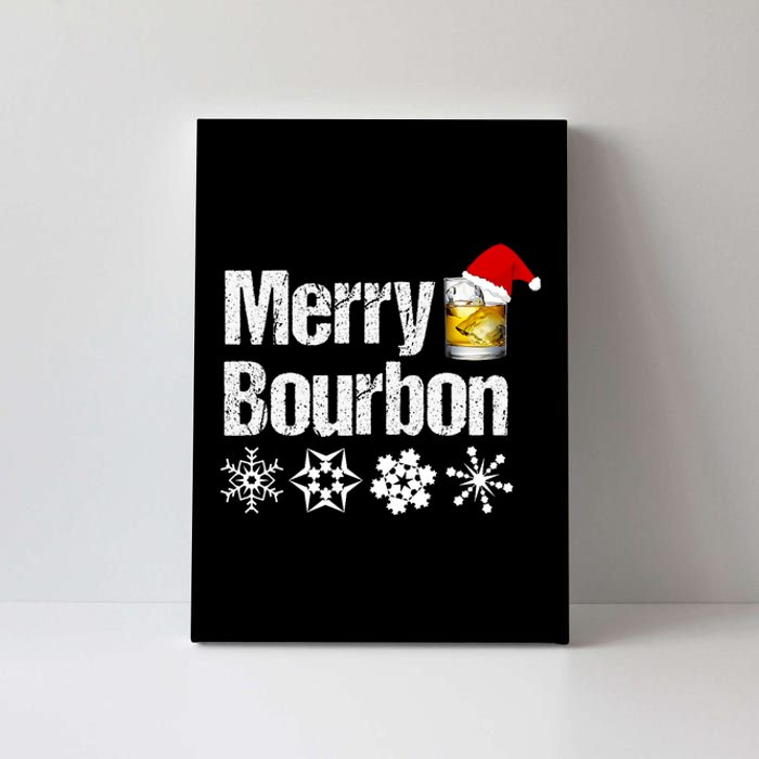 Bourbon Christmas Gift Merry Bourbon Canvas