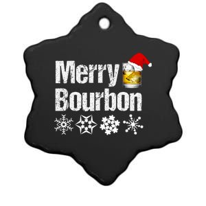 Bourbon Christmas Gift Merry Bourbon Ceramic Star Ornament