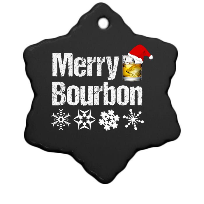 Bourbon Christmas Gift Merry Bourbon Ceramic Star Ornament