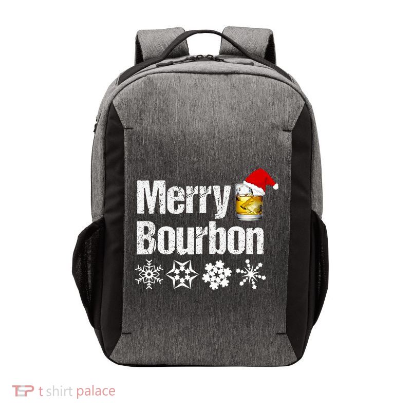 Bourbon Christmas Gift Merry Bourbon Vector Backpack