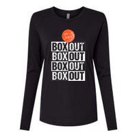 Basketball Coach Gift Box Out Saying funny player Womens Cotton Relaxed Long Sleeve T-Shirt